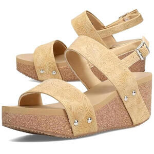 Beige Women's Summerlove Wedge Sandals Size 10